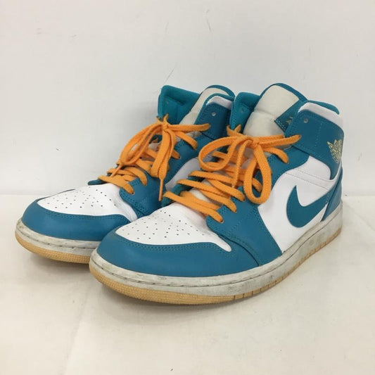 ナイキ NIKE スニーカー スニーカー DQ8426-400 AIR JORDAN 1 MID 28.5cm 28.5cm ロゴ、文字 白 / ホワイト / X 水色 / ライトブルー /  メンズ USED 古着 中古 10150420