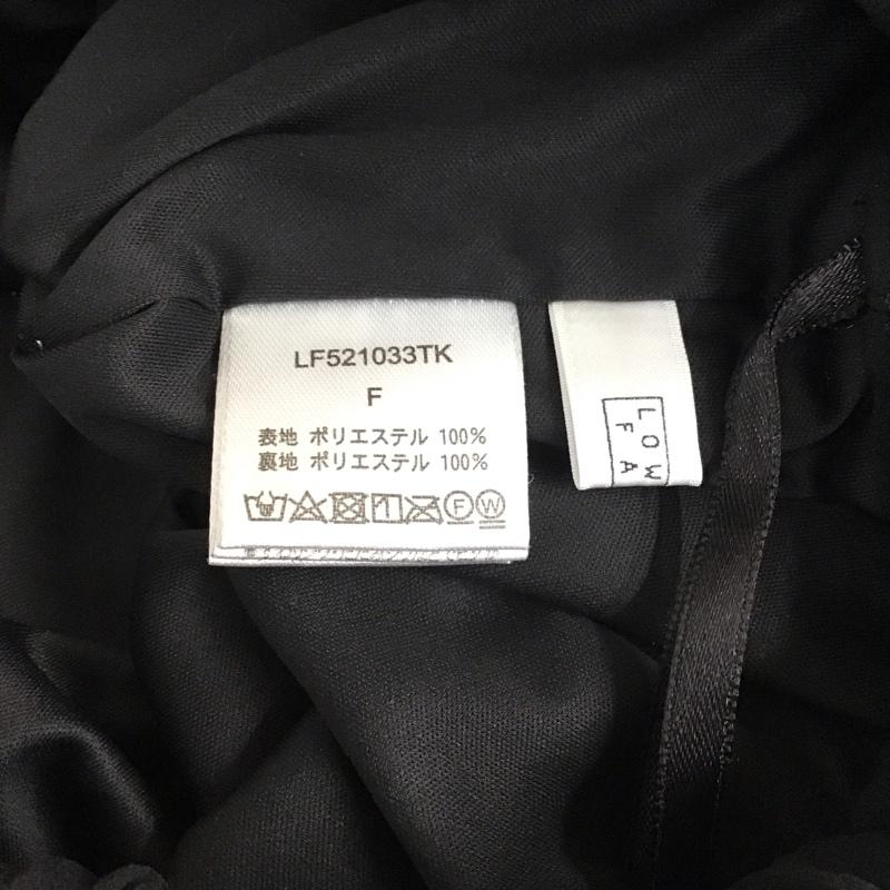 ローリーズファーム LOWRYS FARM スカート ロングスカート LF521033TK フリル プリーツスカート FREE 無地 黒 / ブラック /  レディース USED 古着 中古 10118835