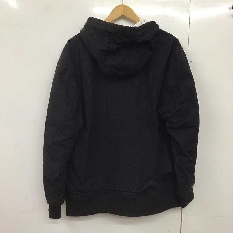 ベンデイビス BEN DAVIS ジャケット、上着 ジャンパー、ブルゾン ジップアップジャケット パーカージャケット アウター XL ロゴ、文字 黒 / ブラック /  メンズ USED 古着 中古 10141580