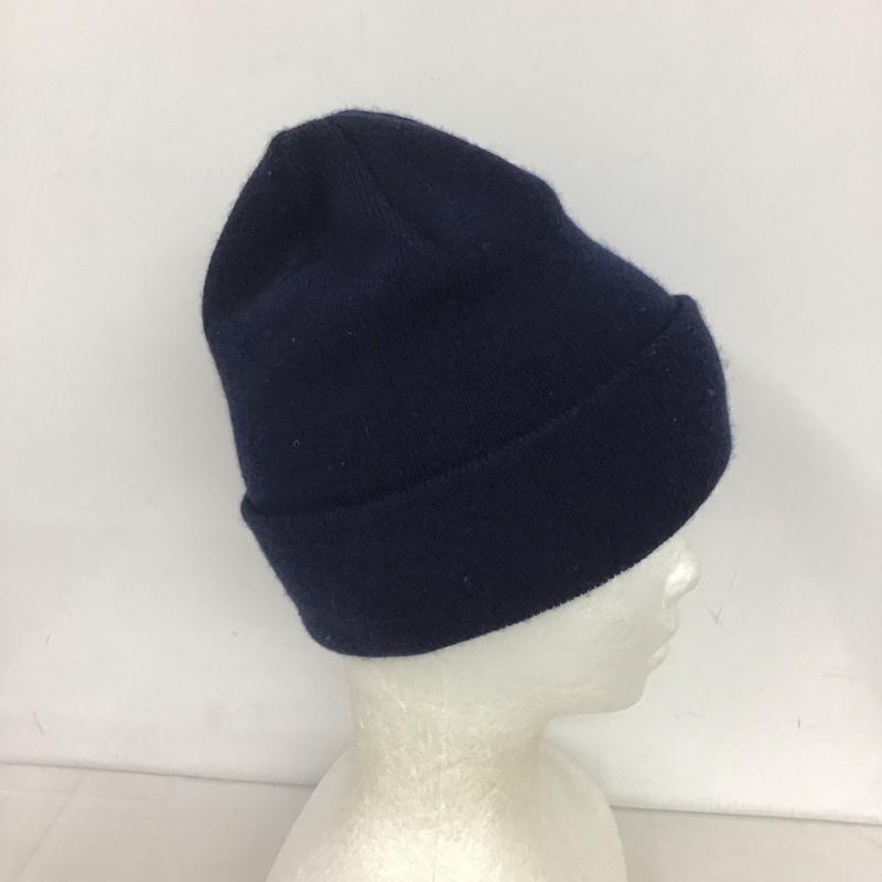 ニューエラ NEW ERA 帽子 ニット帽 ロゴ、文字 紺 / ネイビー /  メンズ USED 古着 中古 10141148