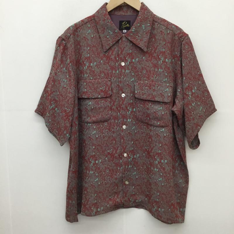 ニードルス Needles シャツ、ブラウス 半袖 23ss Classic Shirts MR139 M 総柄 赤 / レッド / X 青 / ブルー /  メンズ USED 古着 中古 10127267