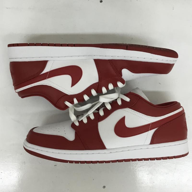 ナイキ NIKE スニーカー スニーカー AIR JORDAN 1 LOW 553558-611 28.5cm 赤 / レッド / X 白 / ホワイト /  メンズ USED 古着 中古 10120716