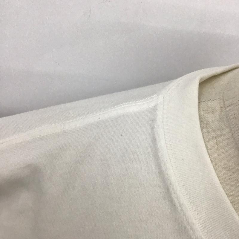 エルエルビーン L.L.Bean カットソー 長袖 長袖カットソー プリントカットソー クルーネック L ロゴ、文字 白 / ホワイト /  メンズ USED 古着 中古 10125785