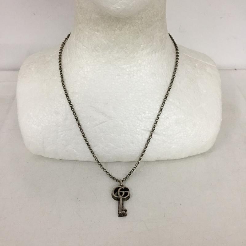 グッチ GUCCI アクセサリー ネックレス、ペンダント ダブルG キーペンダント 無地 銀 / シルバー /  メンズ USED 古着 中古 10150014