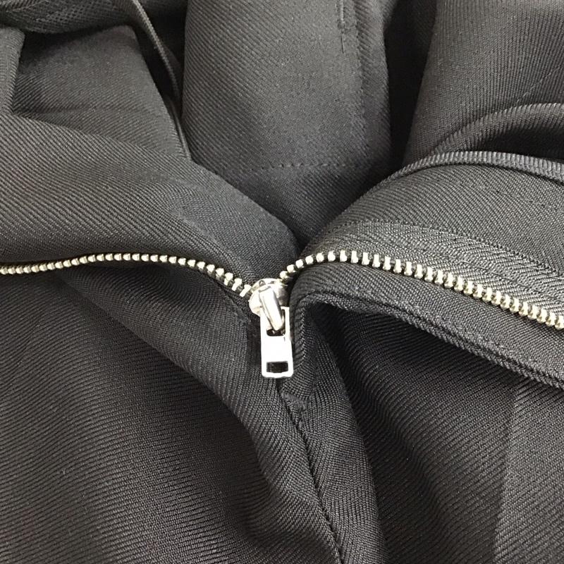 グローバルワーク GLOBAL WORK パンツ スラックス スラックスパンツ ワイドパンツ カジュアルパンツ センタータックパンツ M 無地 黒 / ブラック /  メンズ USED 古着 中古 10114181