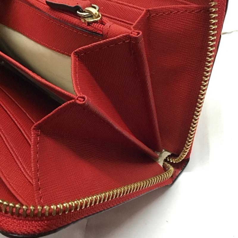 マイケルコース MICHAEL KORS 財布 長財布 ラウンドファスナー ロゴ、文字 赤 / レッド /  レディース USED 古着 中古 10118896