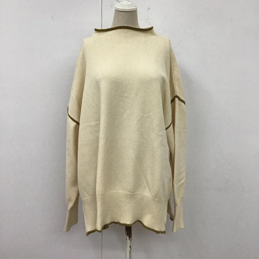 ローリーズファーム LOWRYS FARM ニット、セーター 長袖 FREE 無地 オフホワイト / オフホワイト /  レディース USED 古着 中古 10122248
