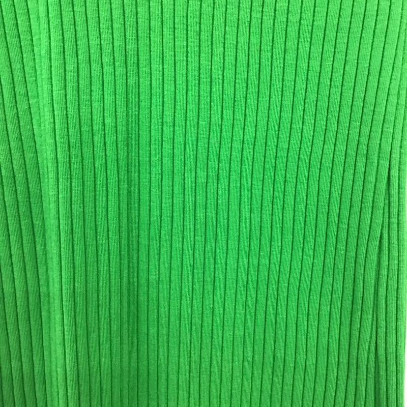 ザラ ZARA ワンピース ロングスカート 4886 426 527 スキッパー 半袖 リブ S 無地 緑 / グリーン /  レディース USED 古着 中古 10147153