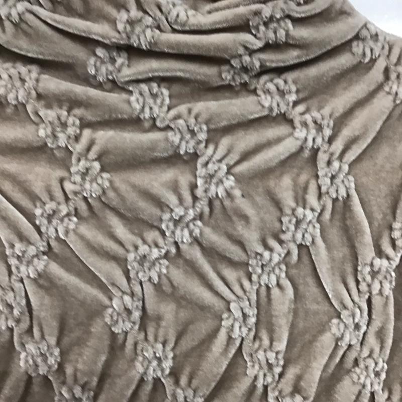 アズールバイマウジー AZUL BY MOUSSY カットソー 長袖 250HAC80-594I ベロアデザインカットトップス FREE 無地 ベージュ / ベージュ /  レディース USED 古着 中古 10140740