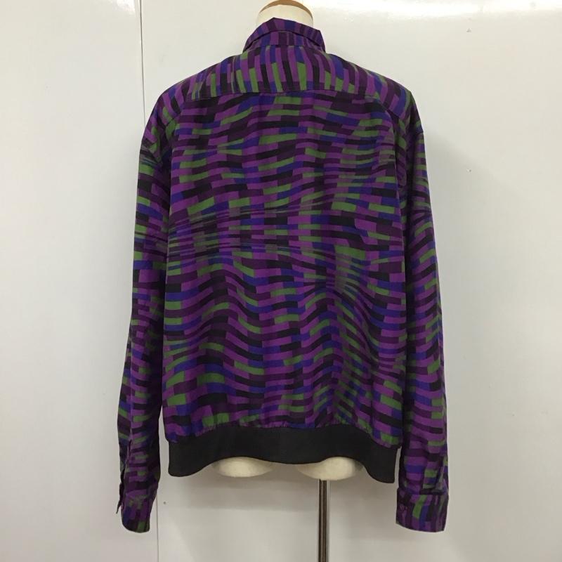 古着 USED カットソー 長袖 長袖シャツ カラーシャツ ポケットシャツ 長袖カットソー 柄シャツ 総柄 マルチカラー / マルチカラー /  メンズ USED 古着 中古 10112720