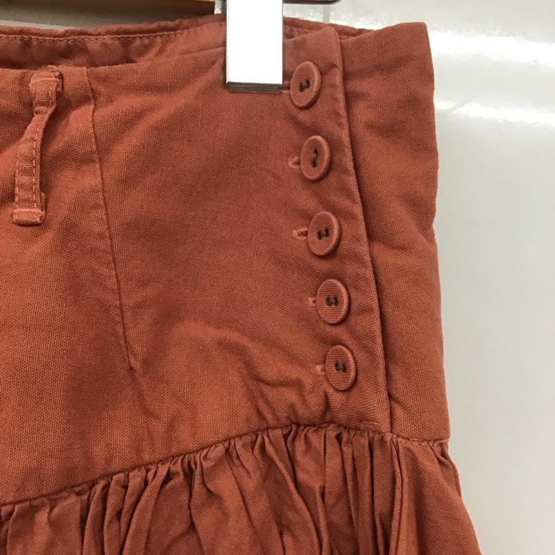 キャピタル KAPITAL ボトムス ボトムス コットン リネン ワイドパンツ XS 無地 橙 / オレンジ /  レディース USED 古着 中古 10113666