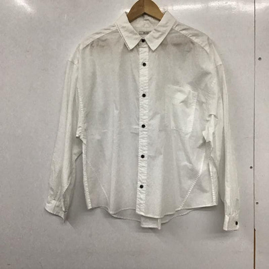 ニコアンド niko and... シャツ、ブラウス 長袖 無地 白 / ホワイト /  レディース USED 古着 中古 10137201
