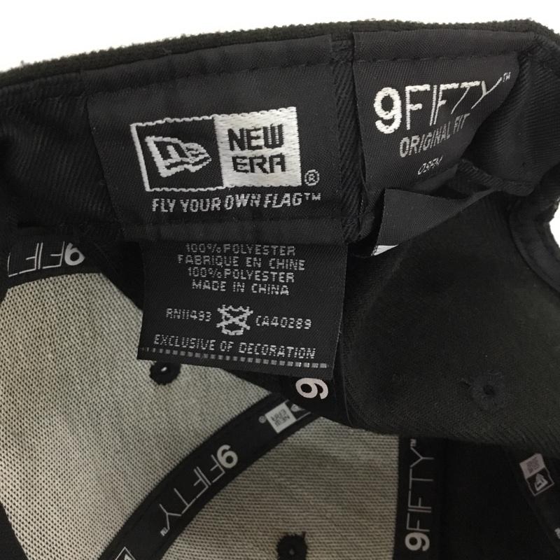 ステューシー STUSSY 帽子 キャップ NEW ERA 9FIFTY ロゴ、文字 黒 / ブラック /  メンズ USED 古着 中古 10149256