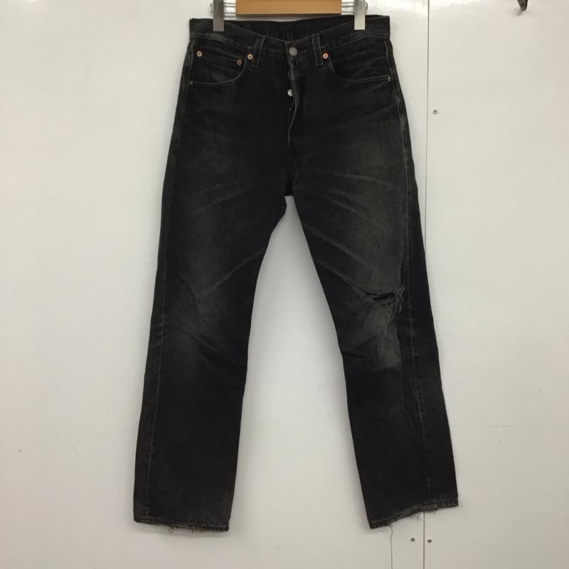 リーバイス Levi s パンツ デニム、ジーンズ デニムパンツ スリムパンツ カジュアルパンツ 90s usa 後染め 31インチ 無地 黒 / ブラック /  メンズ USED 古着 中古 10140883