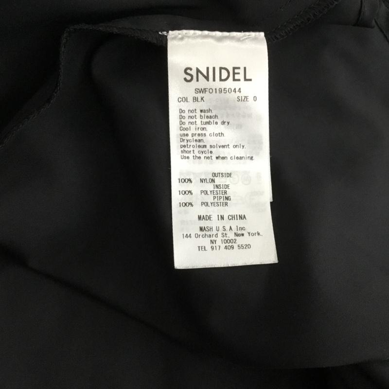スナイデル SNIDEL ワンピース ロングスカート swfo195044 パワショルオケレースワンピ レースワンピース 0 レース柄 黒 / ブラック /  レディース USED 古着 中古 10143606