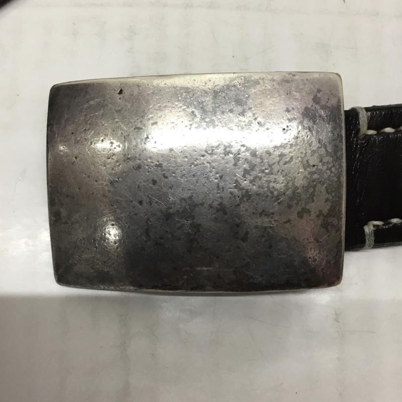 フラットヘッド The Flat Head ベルト・バックル ベルト レザー 34 無地 黒 / ブラック /  メンズ USED 古着 中古 10113729