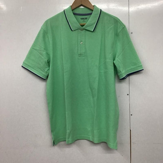 ランズエンド LANDS END ポロシャツ 半袖 半袖ポロシャツ カラーシャツ 半袖カットソー XL 無地 緑 / グリーン /  メンズ USED 古着 中古 10143255