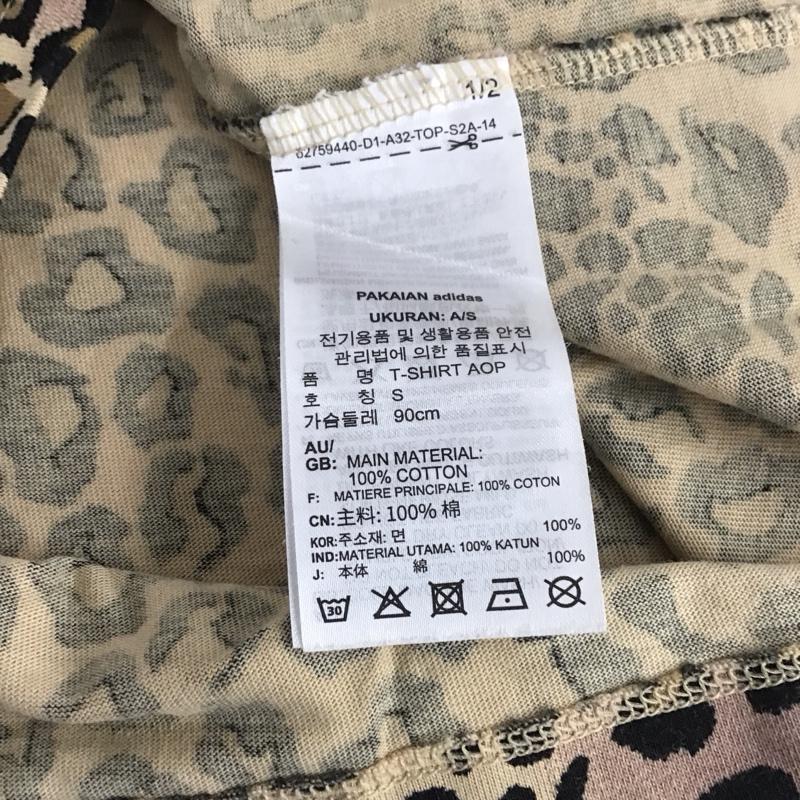 アディダス adidas Tシャツ 半袖 HK5185 ショートスリーブ M ヒョウ柄・レオパード柄 マルチカラー / マルチカラー /  レディース USED 古着 中古 10139466