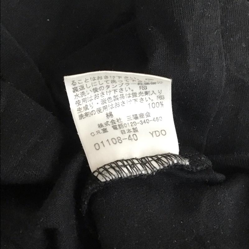 バーバリーブラックレーベル BURBERRY BLACK LABEL Tシャツ 半袖 BMV17-700-09 クルーネック プリント 2 ロゴ、文字 黒 / ブラック /  メンズ USED 古着 中古 10111856