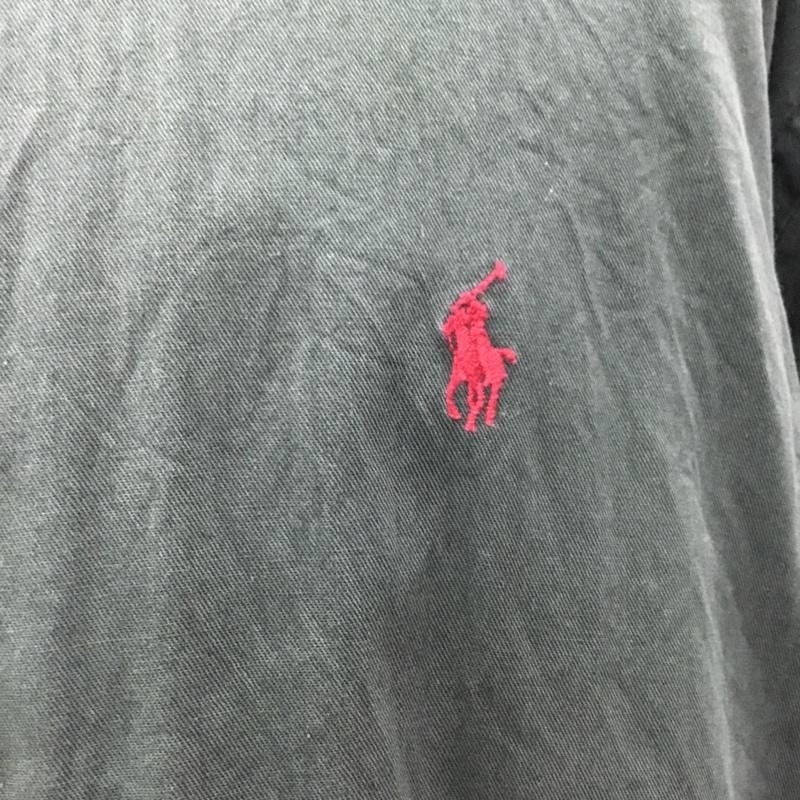 ラルフローレン RALPHLAUREN シャツ、ブラウス 長袖 長袖シャツ カラーシャツ 長袖カットソー ボタンダウンシャツ L ロゴ、文字 緑 / グリーン /  メンズ USED 古着 中古 10114840