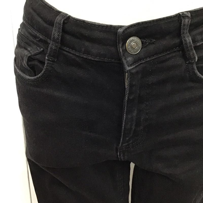 ザラ ZARA パンツ デニム、ジーンズ デニムパンツ スリムパンツ ストレッチパンツ ジーンズ 38 無地 黒 / ブラック /  レディース USED 古着 中古 10117862
