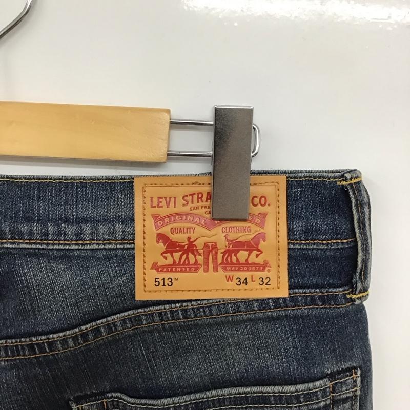リーバイストラウスアンドコー Levi Strauss & co. パンツ デニム、ジーンズ デニムパンツ ワイドパンツ カジュアルパンツ ストレッチパンツ 34インチ 無地 インディゴ / インディゴ /  メンズ USED 古着 中古 10136581