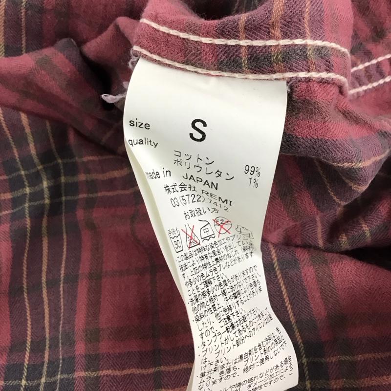 レミ レリーフ REMI RELIEF シャツ、ブラウス 長袖 長袖シャツ チェックシャツ カラーシャツ S チェック マルチカラー / マルチカラー /  レディース USED 古着 中古 10136449