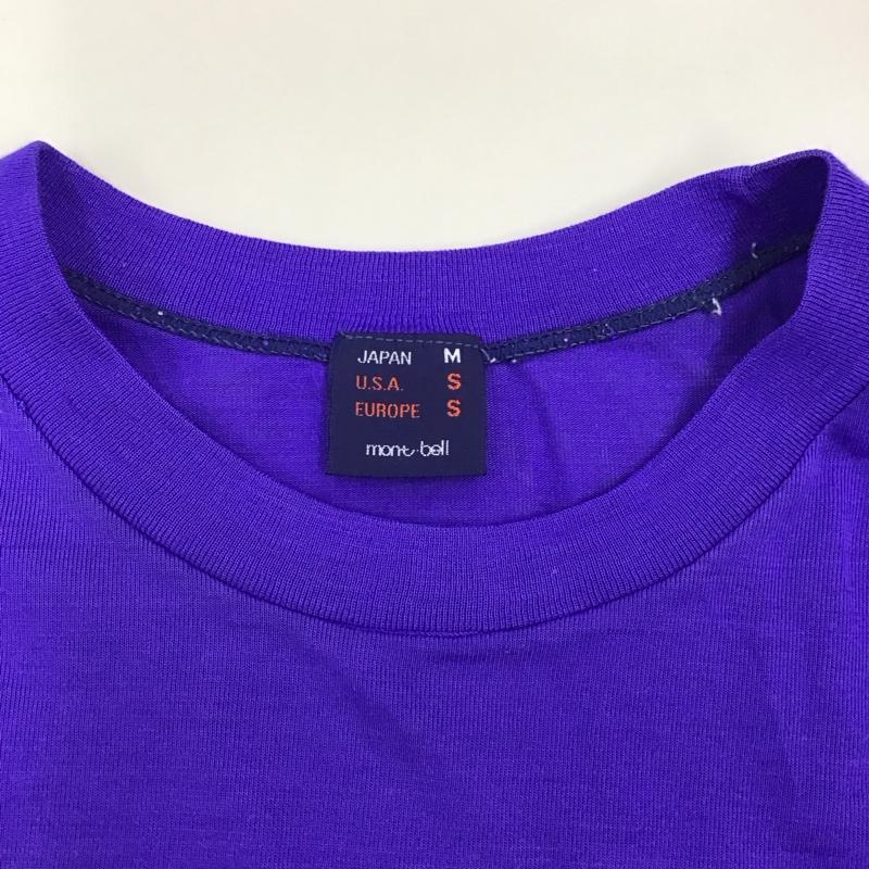 モンベル mont-bell Tシャツ 長袖 M ロゴ、文字 紫 / パープル /  メンズ USED 古着 中古 10122041