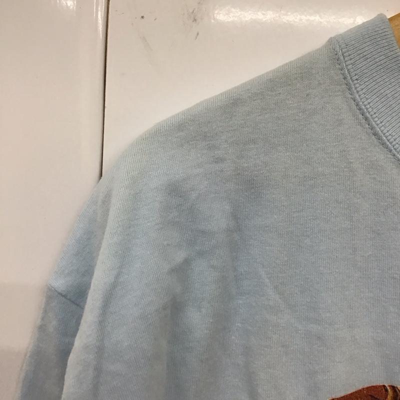 エロスティカ EROSTiKA Tシャツ 半袖 クルーネック コットン XL プリント 水色 / ライトブルー /  メンズ USED 古着 中古 10123377