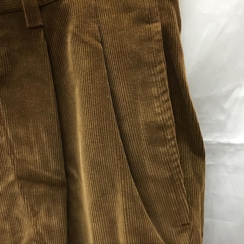 ブルックスブラザーズ BROOKS BROTHERS パンツ チノパン チノパン ワイドパンツ カジュアルパンツ ストレートパンツ コーデュロイパンツ 34 無地 茶 / ブラウン /  メンズ USED 古着 中古 10111318