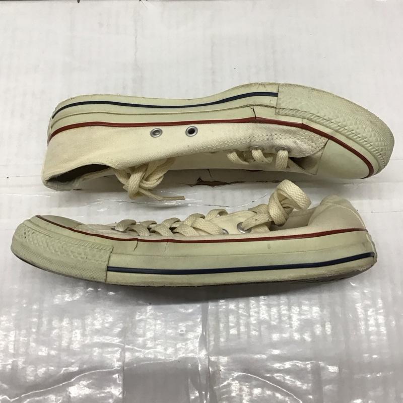 コンバース CONVERSE スニーカー スニーカー M9165 ALL STAR OX 25cm 25.0cm ロゴ、文字 アイボリー / アイボリー /  レディース USED 古着 中古 10118783