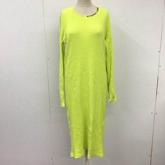 ステューシー STUSSY ワンピース ロングスカート M 無地 黄 / イエロー /  レディース USED 古着 中古 10121569