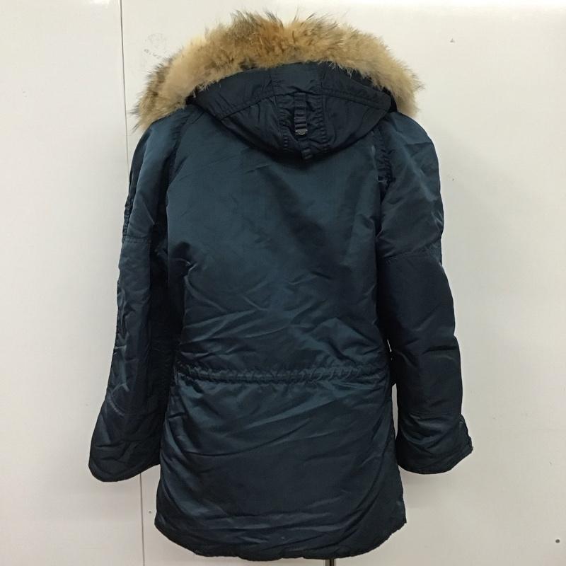アルファインダストリー Alpha Industries ジャケット、上着 ジャケット、ブレザー N-3B ナイロン ミリタリージャケット USA製 S 無地 紺 / ネイビー /  メンズ USED 古着 中古 10121303