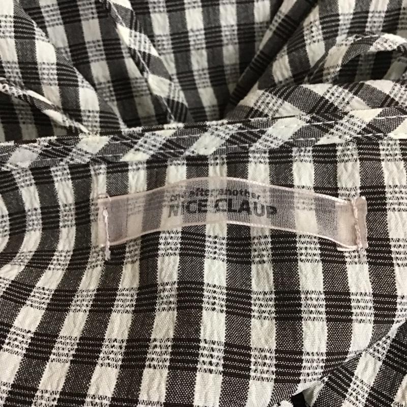 ナイスクラップ NICE CLAUP ワンピース ロングスカート FREE チェック 白 / ホワイト / X 茶 / ブラウン /  レディース USED 古着 中古 10108631