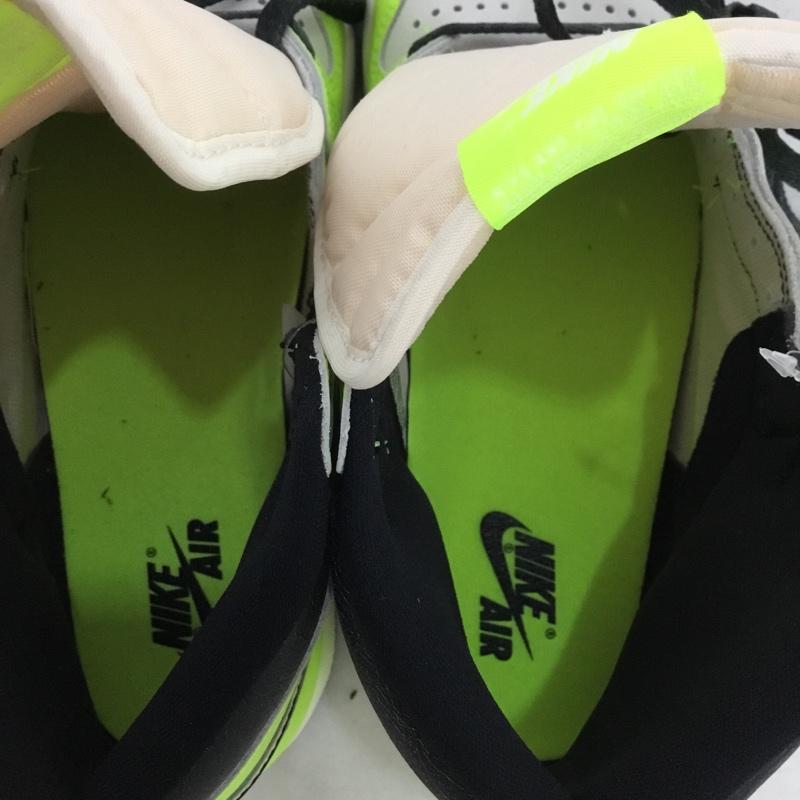 ナイキ NIKE スニーカー スニーカー 555088 702 AIR JORDAN 1 RETRO HIGH OG 27cm 箱有 27.0cm ロゴ、文字 白 / ホワイト / X 黒 / ブラック / X 黄 / イエロー /  メンズ USED 古着 中古 10145880