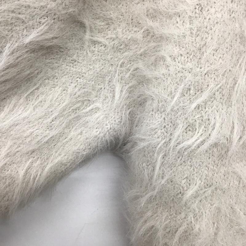 センスオブプレイス SENSEOFPLACE ニット、セーター 長袖 長袖ニットカットソー ワイドネック セーター FREE 無地 白 / ホワイト /  レディース USED 古着 中古 10142453