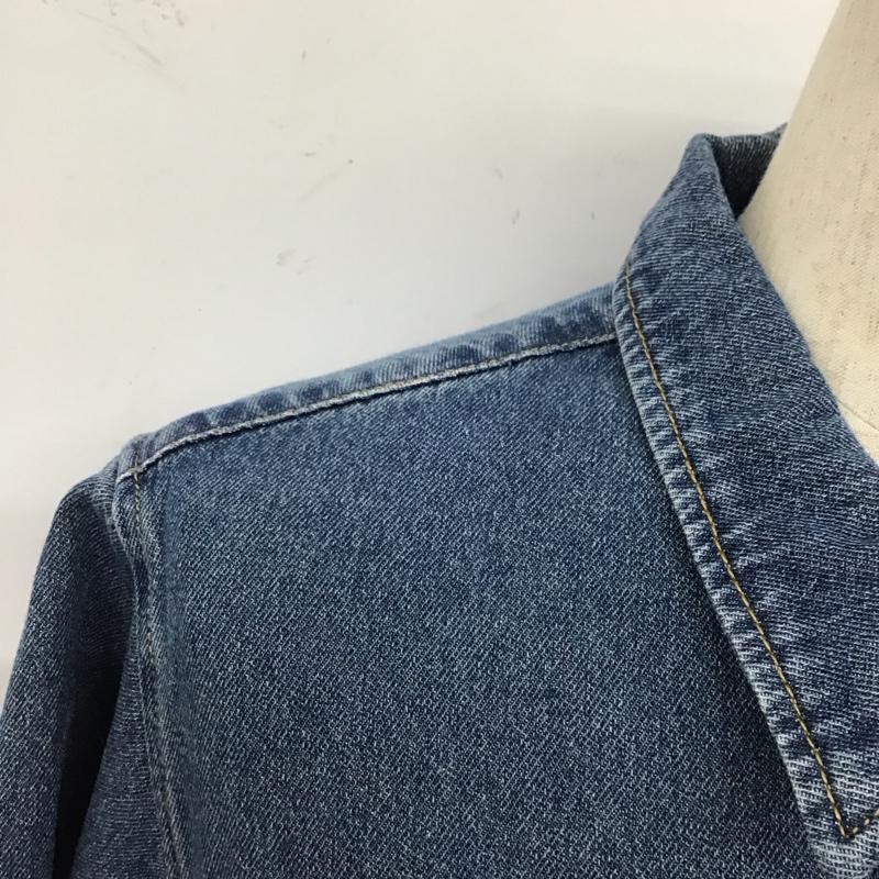 ラファイエット Lafayette シャツ、ブラウス 半袖 ls200202 DENIMPULLOVERS/SSHIRT 半袖シャツ カジュアルシャツ S ロゴ、文字 インディゴ / インディゴ /  メンズ USED 古着 中古 10109571