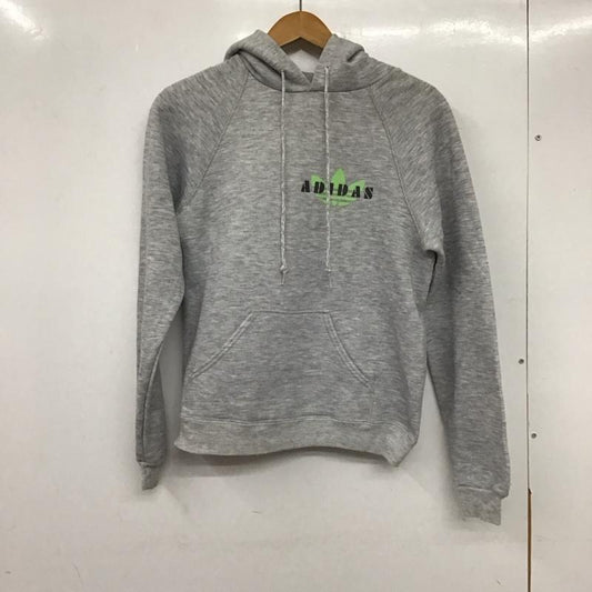 アディダス adidas パーカー 長袖 長袖パーカー プルオーバーパーカー スウェット XL ロゴ、文字 灰 / グレー /  メンズ USED 古着 中古 10138966