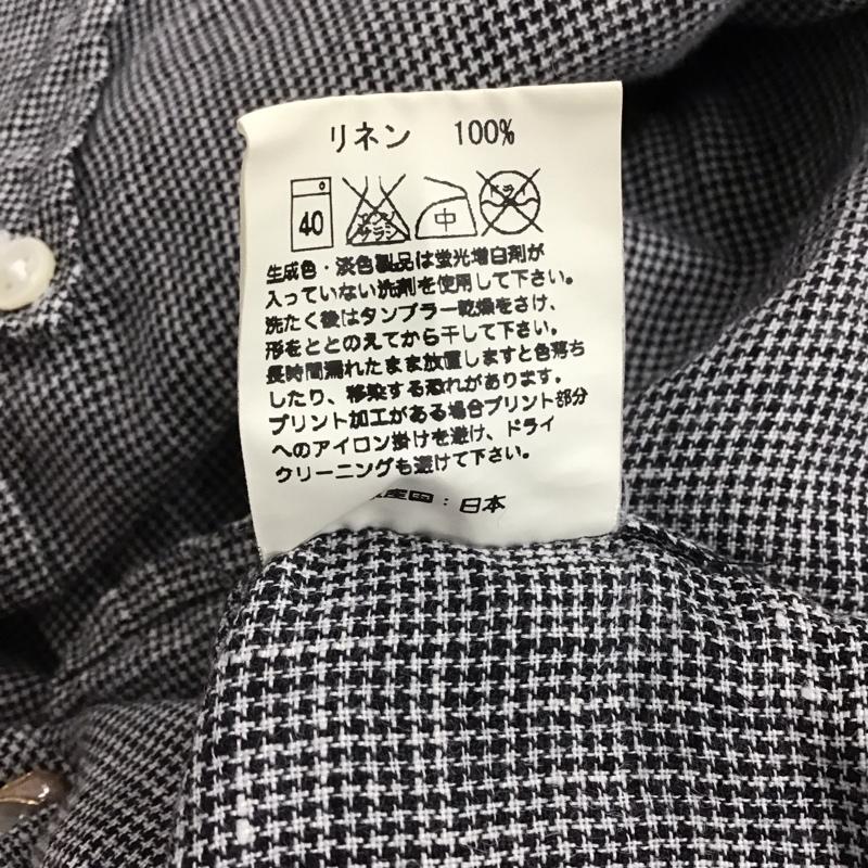 アップルバム APPLEBUM シャツ、ブラウス 半袖 半袖シャツ チェックシャツ ボタンダウンシャツ M 総柄 ダークグレー / ダークグレー /  メンズ USED 古着 中古 10146081