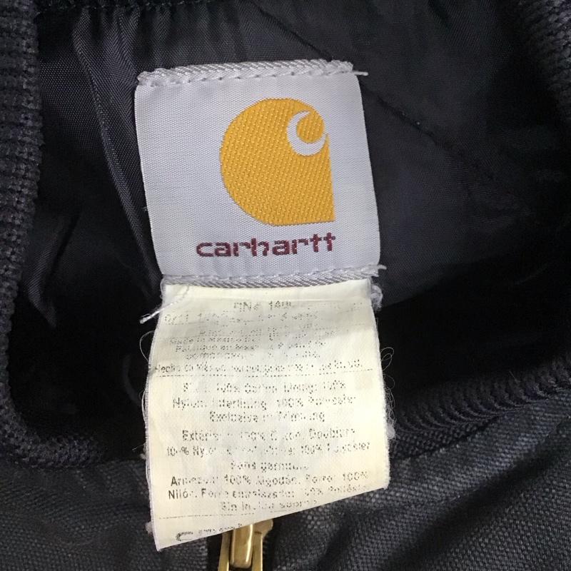 カーハート Carhartt ベスト ベスト ジップアップベスト ノーカラージップベスト アウター ロゴ、文字 黒 / ブラック /  メンズ USED 古着 中古 10112075