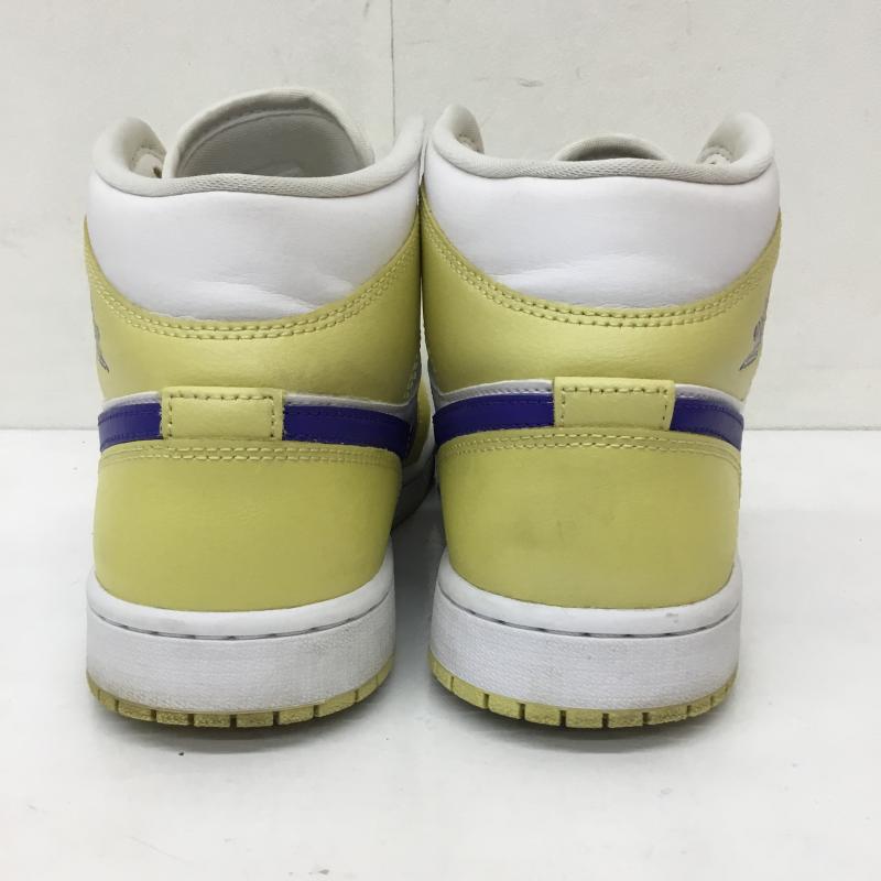 ナイキ NIKE スニーカー スニーカー BQ6472-701 Air Jordan 1 Mid Lemon Wash ウィメンズ 26.5cm ロゴ、文字 黄 / イエロー /  メンズ USED 古着 中古 10134014