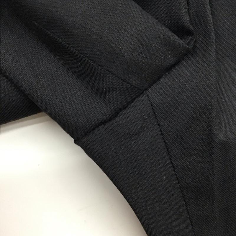 ユナイテッドアローズグリーンレーベルリラクシング UNITED ARROWS green label relaxing パンツ スラックス 3514-138-1834 サイドタブバレルテーパードパンツ ワイドパンツ スラックス 38 無地 黒 / ブラック /  レディース USED 古着 中古 10136741
