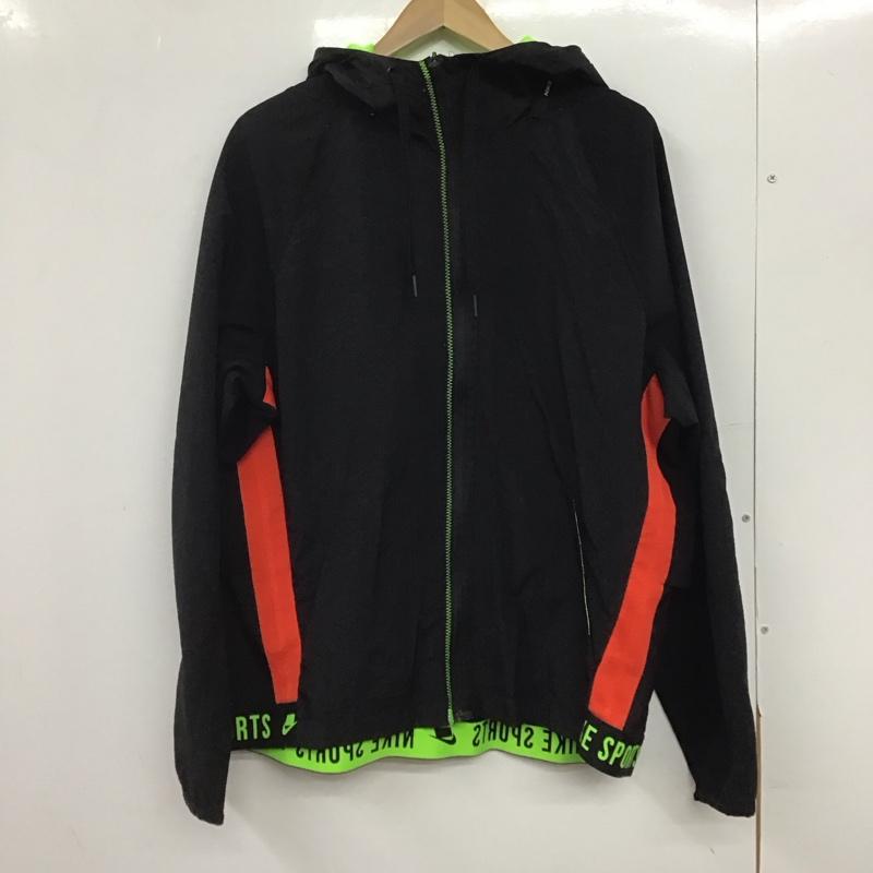 ナイキ NIKE ジャケット、上着 ジャケット、ブレザー bv3304-010 フレックスフルジップジャケット ナイロンジャケット XL ロゴ、文字 黒 / ブラック /  メンズ USED 古着 中古 10146579