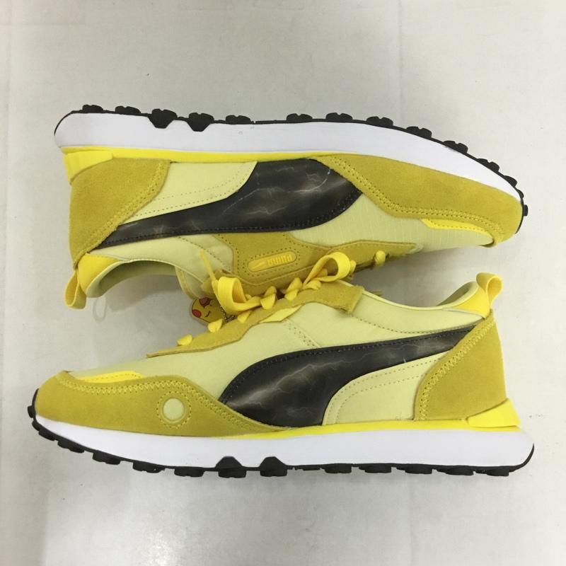 プーマ PUMA スニーカー スニーカー 387688 01 RIDER FV PIKACHU ピカチュウ ポケモン 27cm 箱有 27.0cm ロゴ、文字 黄 / イエロー / X 黒 / ブラック /  メンズ USED 古着 中古 10143264