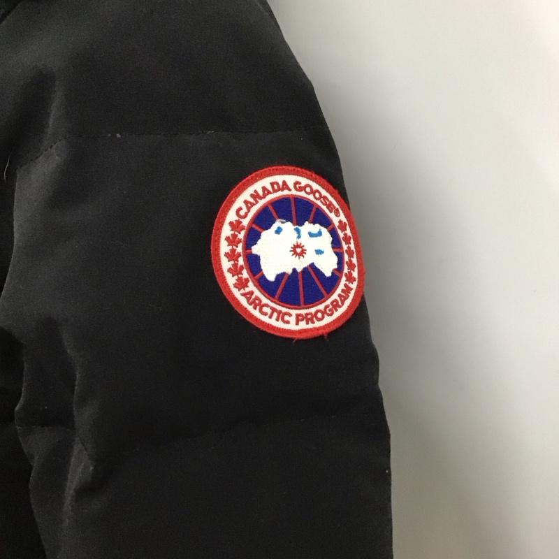 カナダグース CANADA GOOSE ジャケット、上着 ダウンジャケット 3805jma CARSONPARKA ジップアップジャケット ダウンジャケット S ロゴ、文字 黒 / ブラック /  メンズ USED 古着 中古 10123965