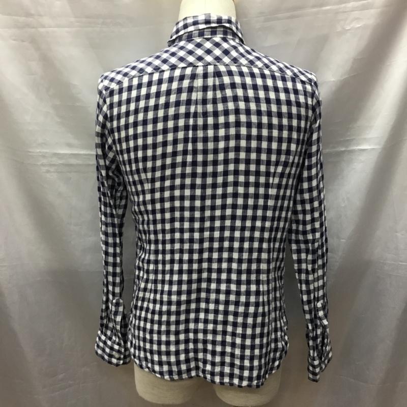ベイフロー BAYFLOW シャツ、ブラウス 長袖 長袖シャツ カラーシャツ ポケットシャツ 長袖カットソー チェックシャツ 3 チェック 白 / ホワイト / X 青 / ブルー /  メンズ USED 古着 中古 10117718