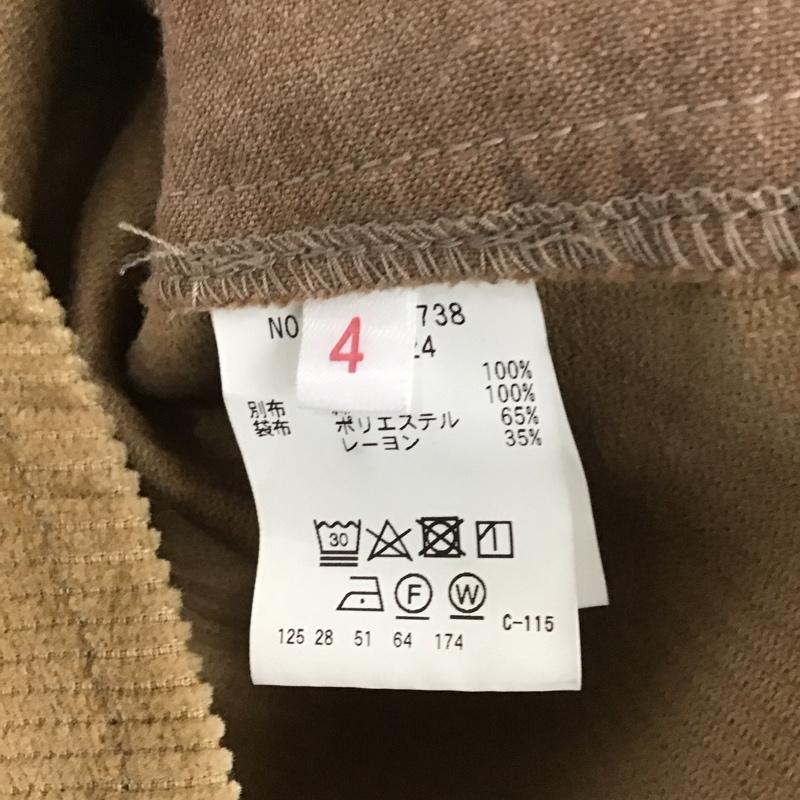 ブルーブルー BLUE BLUE シャツ、ブラウス 長袖 長袖シャツ コーデュロイシャツ カジュアルシャツ 4 ロゴ、文字 茶 / ブラウン /  メンズ USED 古着 中古 10136130