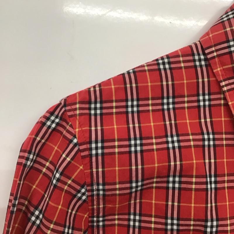 バーバリー BURBERRY シャツ、ブラウス 長袖 FEF03-213 チェック 38 チェック 赤 / レッド /  レディース USED 古着 中古 10133728