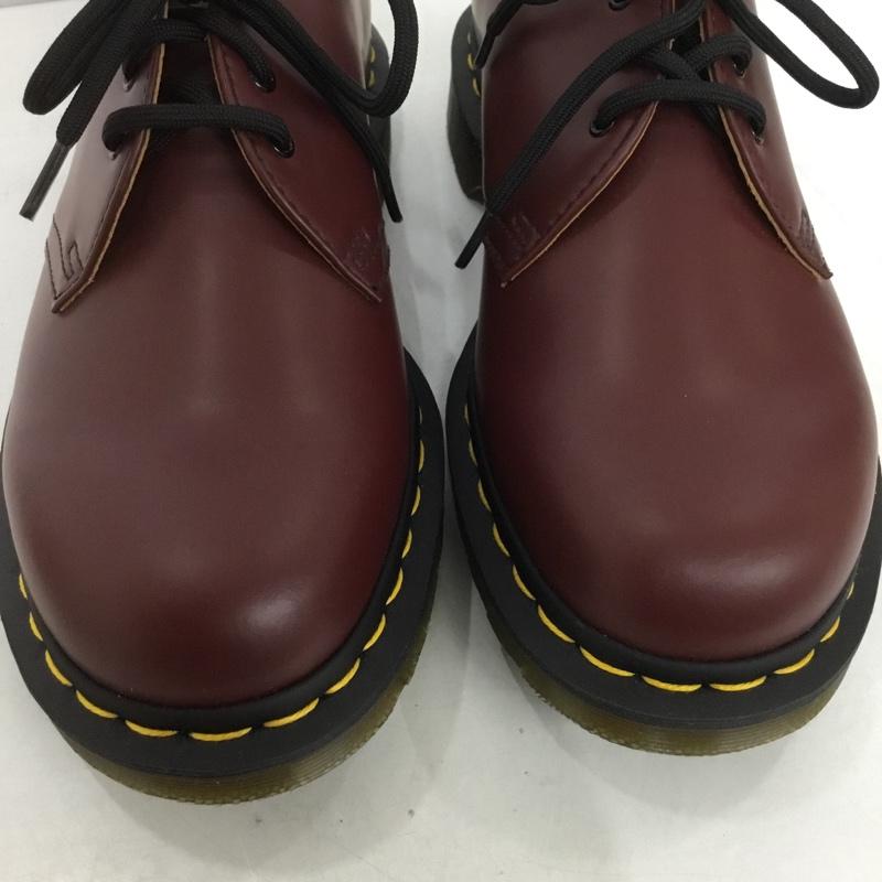 ドクターマーチン Dr.Martens 革靴 革靴 GV12T 3EYE SHOE 3ホール UK7 箱有 US：8 無地 茶 / ブラウン /  メンズ USED 古着 中古 10132961