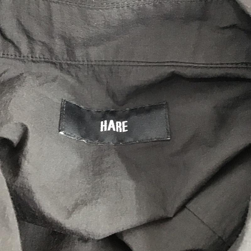 ハレ HARE シャツ、ブラウス 長袖 ha020174tr サファリシャツ FREE 無地 黒 / ブラック /  メンズ USED 古着 中古 10123339